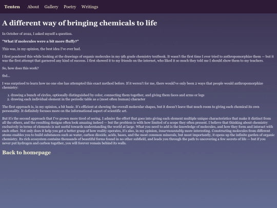 chemistry screenshot