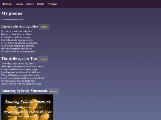 poems screenshot