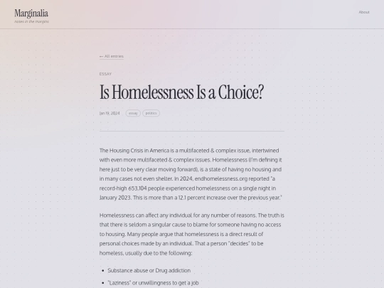 posts/homelessness screenshot