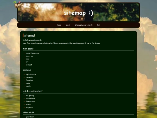 sitemap screenshot