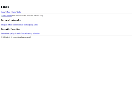 links screenshot