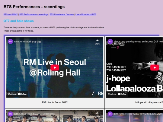 BTSOnStage screenshot