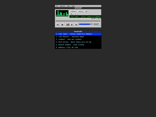 music player/playa2 screenshot