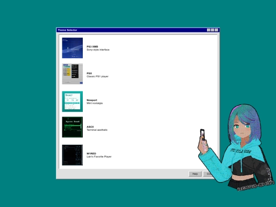 music player/selector screenshot