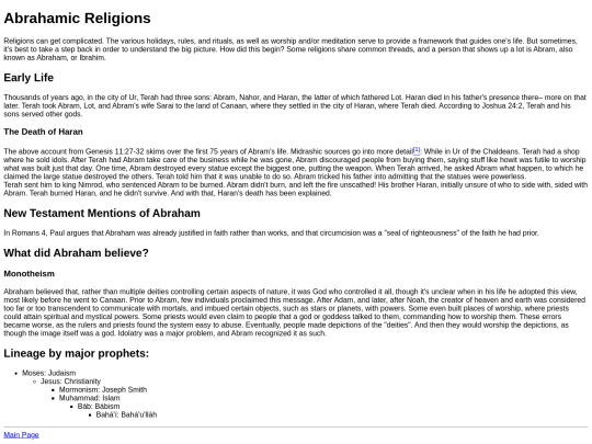 Abrahamic screenshot