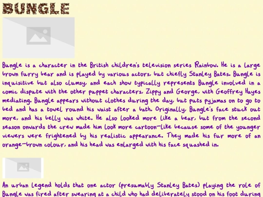 bungle screenshot