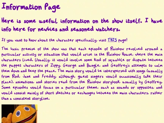 info screenshot