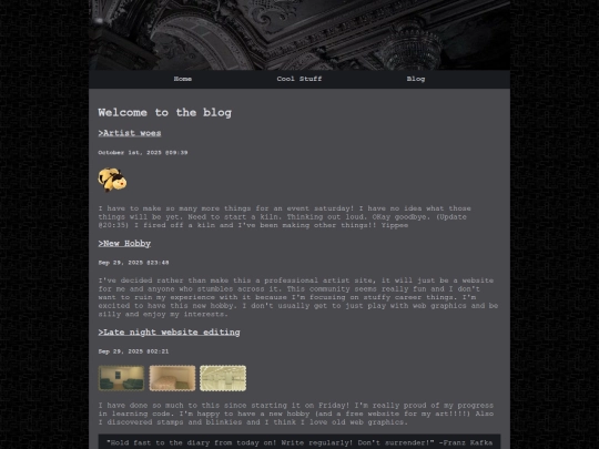 blog screenshot