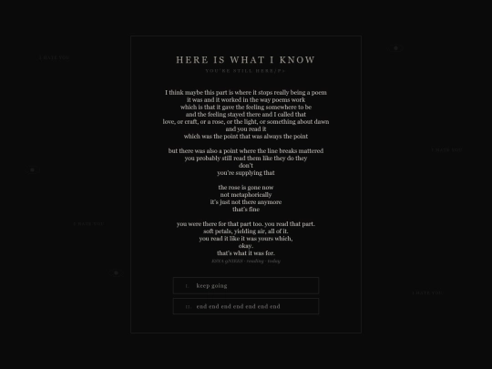 here-is-what-i-know screenshot