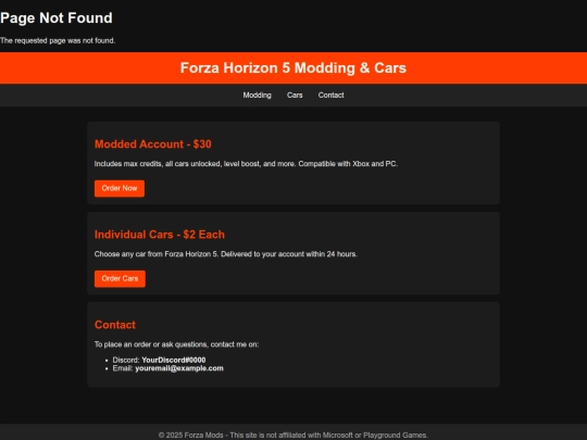 not_found screenshot