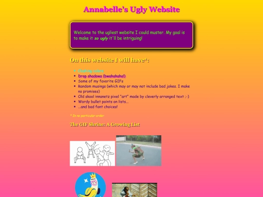 my-ugly-website/src screenshot