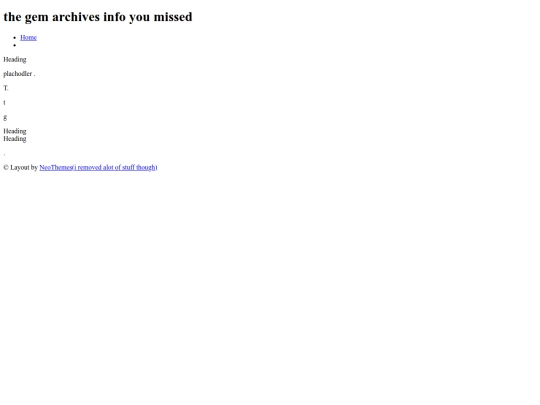 archives screenshot