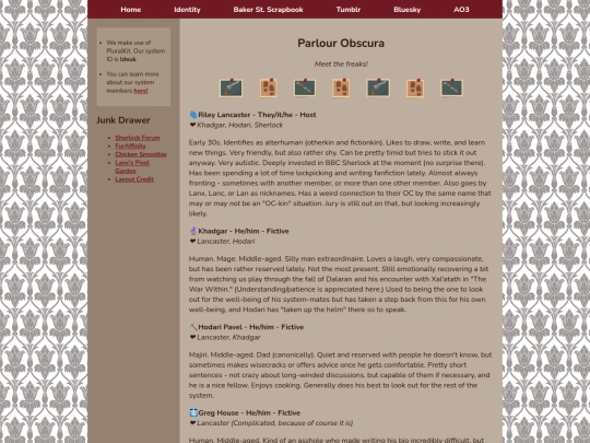 system screenshot