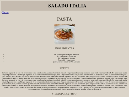 pasta screenshot