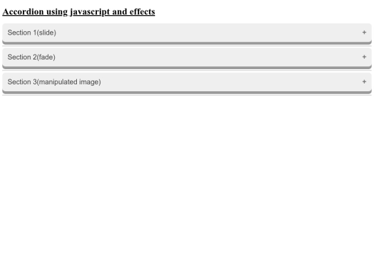 Accordion screenshot