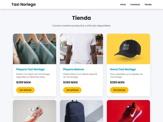 tienda screenshot