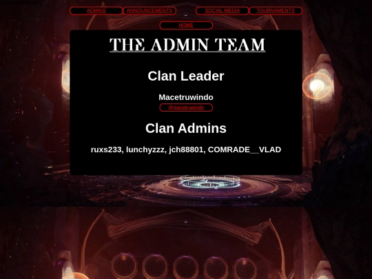 admins screenshot
