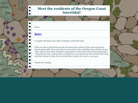 intertidalfishesproject/landingpage screenshot