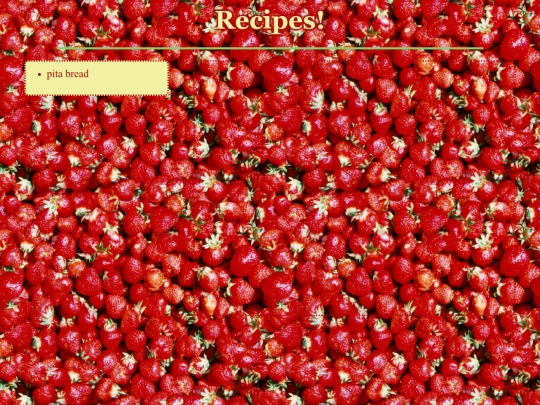 recipes screenshot