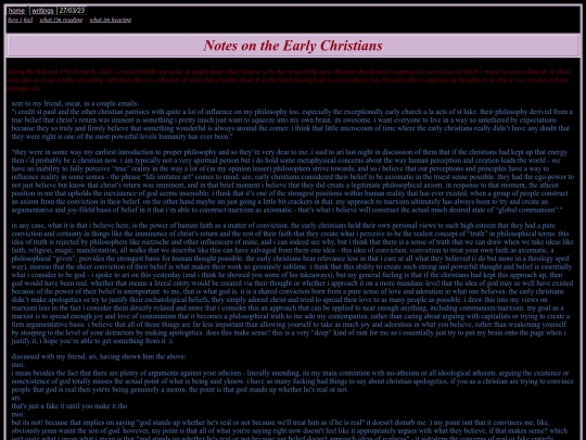 early_christians_notes screenshot