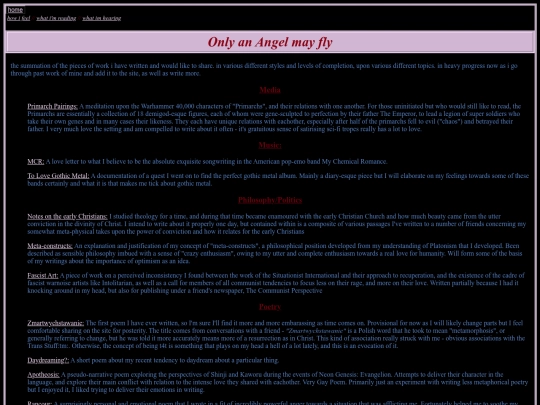 writings screenshot