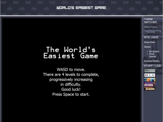 games/easiest_game screenshot