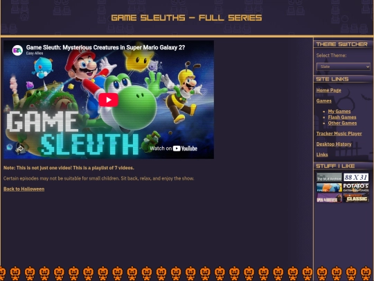 halloween/gamesleuths screenshot