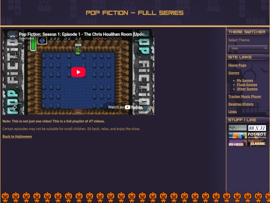 halloween/popfiction screenshot
