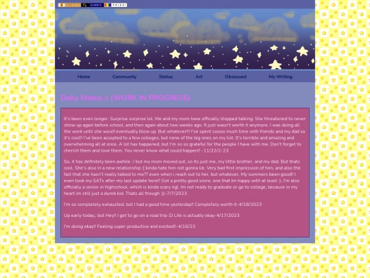 status screenshot