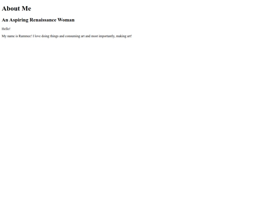 AboutMe screenshot
