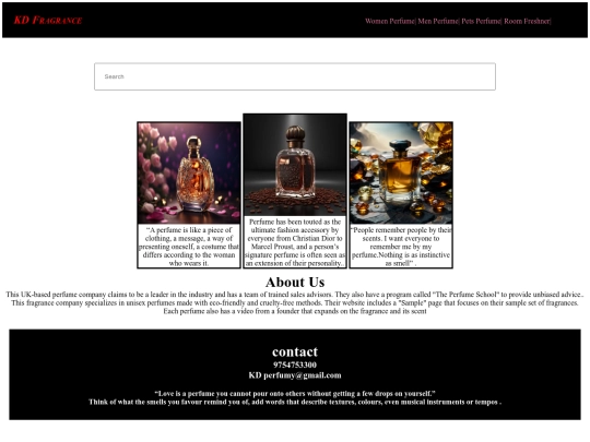 KD fragrance screenshot