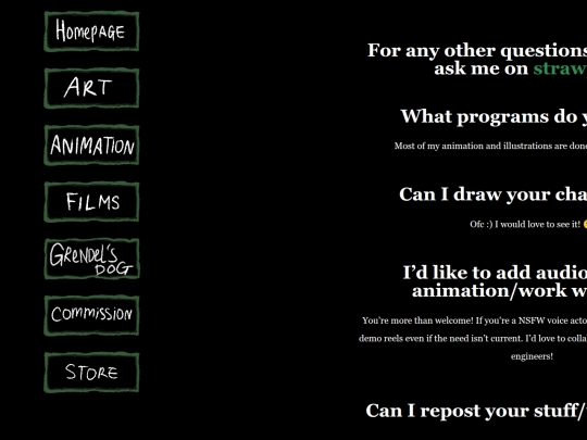 FAQ screenshot