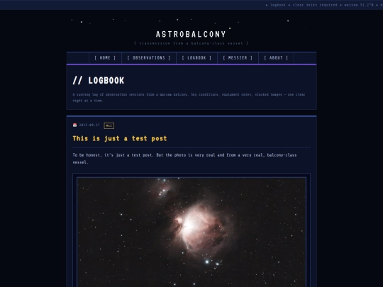 logbook screenshot