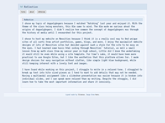 reflection screenshot
