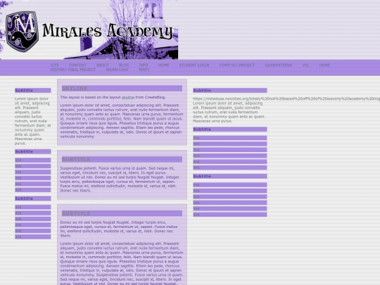 mirales.edu screenshot
