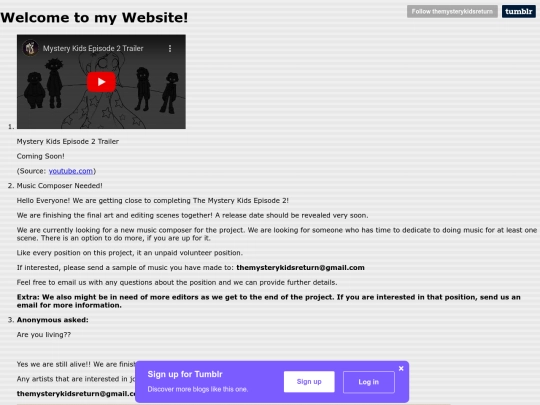 mysterykidstracker screenshot
