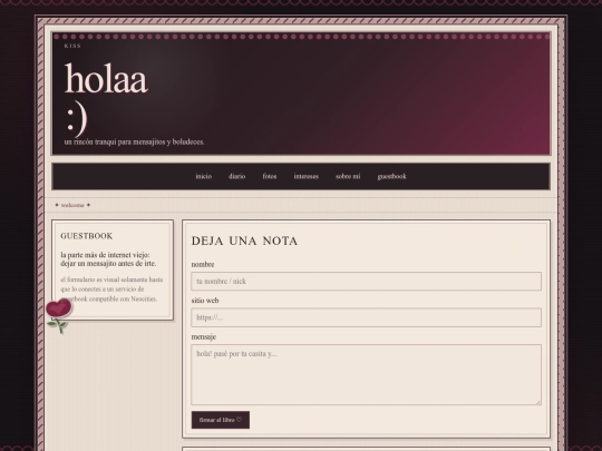 guestbook screenshot