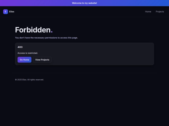 403 screenshot