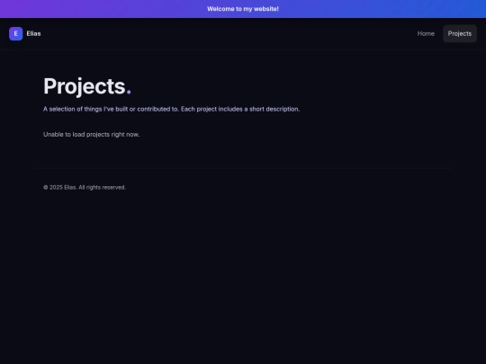 projects screenshot