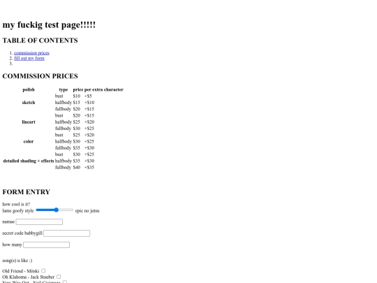 test screenshot