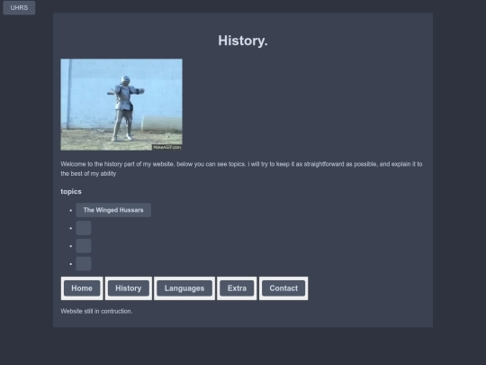 history screenshot