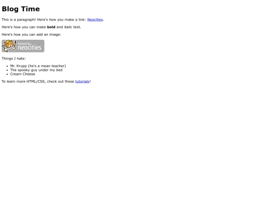 blog screenshot