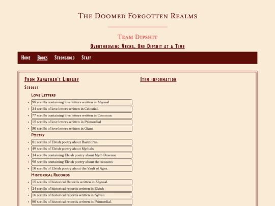 DFR/bookshelves screenshot