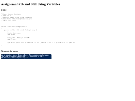 Intro/Printing/13/StillUsingVariables screenshot