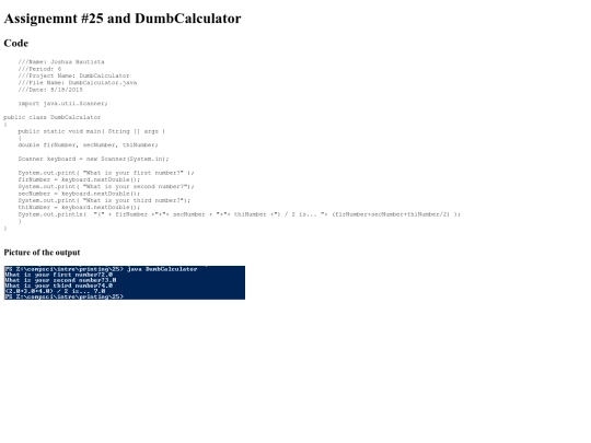 Intro/Printing/25/DumbCalculator screenshot