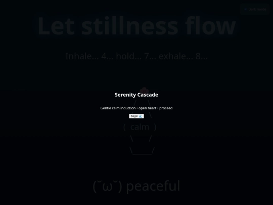 feelings/serenity screenshot