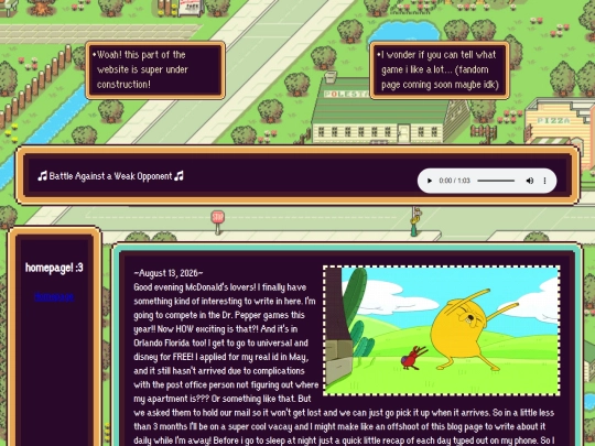blog screenshot