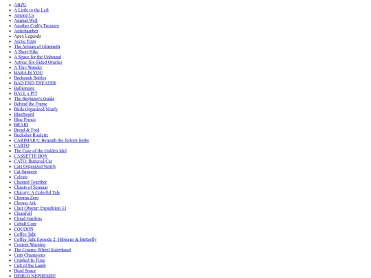 game-list screenshot