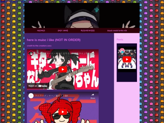 SUBPAGES/MYJAMS screenshot