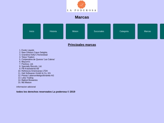HolaHTMLmarcas screenshot